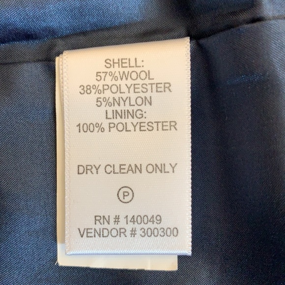 Chadwicks of Boston Red and Navy Plaid Wool Blend Skirt Size 12 - Picture 7 of 8